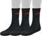 New Balance Basic Cew Socks 3 Pack - Sportsokken - Algemeen - Maat 35 - 38 - Zwart