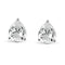New Bling 9NB 0013 Zilveren oorstekers - zirkonia druppel 5x7 mm - zilverkleurig