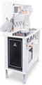 New Classic Toys Houten Speelkeuken Wit - Met Kookplaat die Licht geeft en Kook Geluid maakt - Krijtbord aan de zijkant