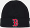 New Era Beanie / Muts Boston Red Sox Essential Black Cuff Knit Donkerblauw