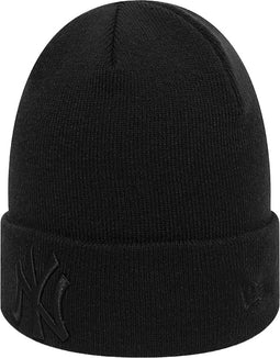 New Era Beanie/Muts New York Yankees Essential All Black Cuff Knit
