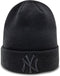 New Era Beanie/Muts New York Yankees Essential All Black Cuff Knit