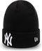 New Era Beanie/Muts New York Yankees Essential Black Cuff Knit