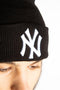 New Era Beanie/Muts New York Yankees Essential Black Cuff Knit