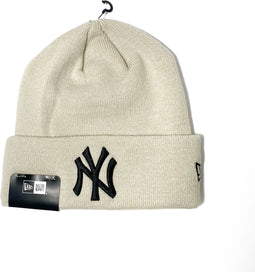 New Era Beanie / Muts - NY Yankees Muts - Beige - Cuff Knit - Winter '23 Collection - New York Yankees Beanie - Muts Heren - Muts Dames - Mutsen