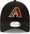 New Era Cap - Arizona Diamondbacks Cap - Zwart - One Size - Verstelbaar - 9FORTY - New Era Caps - 9Forty - Pet Heren - Pet Dames - Petten - Caps