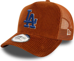 New Era - LA Dodgers MLB Cord Brown 9FORTY E-Frame Adjustable Trucker Cap