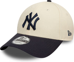 New Era - New York Yankees Colour Block Cream 9FORTY Adjustable Cap