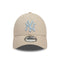 New Era - New York Yankees League Essential Light Beige with Blue Logo 9FORTY Adjustable Cap