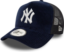 New Era - New York Yankees MLB Cord Navy 9FORTY E-Frame Adjustable Trucker Cap