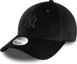 New Era - New York Yankees Womens Velour Midi Black 9FORTY Adjustable Cap