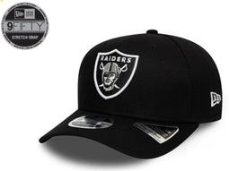 New Era RAIDERS BLACK STRETCH SNAP 9FIFTY CAP S/M