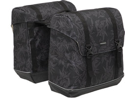 New Looxs Alba Double Bamboo Dubbele Fietstas MIK - Afneembaar - 42 liter - Zwart