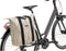 New Looxs Alma Kota - Enkele Fietstas voor Dames - Afneembare Shopper met Rits - Pakaftas Enkel - Boodschappentas met Haken - Stevig en Afneembaar - 24 Liter – Sand