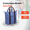 New Looxs Alma Kota - Enkele Fietstas voor Dames - Afneembare Shopper met Rits - Pakaftas Enkel - Boodschappentas met Haken - Stevig en Afneembaar - 24 Liter – Blauw