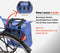 New Looxs Alma Kota - Enkele Fietstas voor Dames - Afneembare Shopper met Rits - Pakaftas Enkel - Boodschappentas met Haken - Stevig en Afneembaar - 24 Liter – Blauw