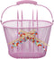 New Looxs Asti Girls Fietsmand Kinderfiets - Roze - Mand voor Meisje - Mandje met Hengsel en Strik - 8 liter