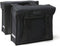 New Looxs Basic Canvasbag Camping - Dubbele Fietstas - Geschikt voor Elektrische Fietsen - Canvas Boodschappentas - 66 Liter - Zwart