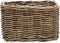 New Looxs Brisbane Medium Fietsmand Voordrager - 23 liter - Rotan - Grijs
