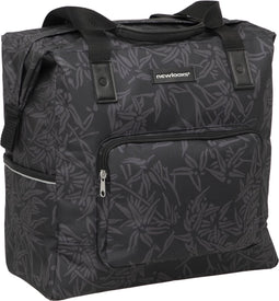 New Looxs Camella Bamboo - Enkele Fietstas - Afneembare Shopper - Pakaftas Enkel - Boodschappentas met Haken - Stevig en Afneembaar - 24 Liter - Zwart