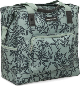 New Looxs Camella Bamboo - Enkele Fietstas - Afneembare Shopper - Ideaal als Boodschappentas - Stevig en Vormvast - 24,5 liter - Groen