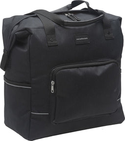 New Looxs Camella Nova - Enkele Fietstas - Afneembare Shopper met Rits - Pakaftas Enkel - Boodschappentas met Haken - Stevig en Afneembaar - 24,5 Liter - Zwart