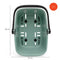 New Looxs Clipper Racktime 2.0 - Fietsmand achterop - Voor Racktime 2.0 bagagedrager – Groen