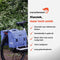 New Looxs Fiori Alma - Dubbele Fietstas - Geschikt voor elke Bagagedrager - Ook voor Elektrische Fietsen - 30 L - Blauw