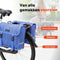 New Looxs Fiori Alma - Dubbele Fietstas - Geschikt voor elke Bagagedrager - Ook voor Elektrische Fietsen - 30 L - Blauw