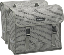 New Looxs Fiori Double Nomi Dubbele Fietstas - 30 liter - Grijs