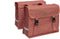 New Looxs Fiori Double Nomi Dubbele Fietstas - 30 liter - Rood