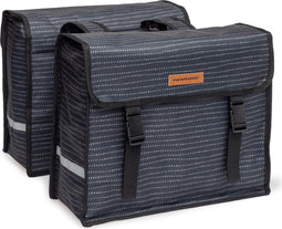 New Looxs Fiori Double Nomi Dubbele Fietstas - 30 liter - Zwart