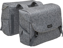 New Looxs Ivy Mondi Joy Dubbele Fietstas - 38 liter - Grijs
