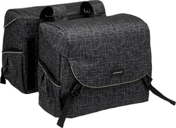New Looxs Ivy Mondi Joy - Dubbele Fietstas - Moderne Fietstas - Waterdicht Polyester - 38 Liter - Zwart