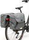 New Looxs Ivy Mondi Joy Dubbele Fietstas Racktime - 38 liter - Grijs