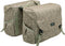 New Looxs Ivy Mondi Joy Dubbele Fietstas Racktime - 38 liter - Walnoot Ivy grijs groen