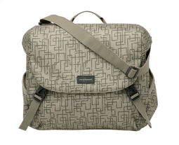 New Looxs Ivy Mondi Joy Single Enkele Fietstas - Afneembaar - 18,5 liter - Walnoot Ivy Grijs/Groen