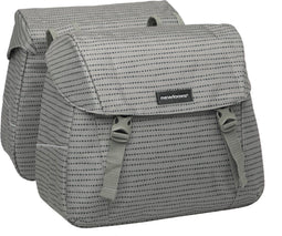 New Looxs Joli Double Nomi Dubbele Fietstas - 37 liter - Grijs