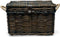 New Looxs Melbourne Large - Rotan Fietsmand met Deksel - Handgemaakt - Voorop - 45 Liter - Bruin