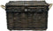 New Looxs Melbourne Large - Rotan Fietsmand met Deksel - Handgemaakt - Voorop - 45 Liter - Bruin