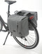 New Looxs Nova Double - Dubbele Fietstas - Geschikt voor Elektrische Fietsen - Voor MIK Bagagedrager - Afneembare Fietstas met Modern Design - 32 Liter - Grijs