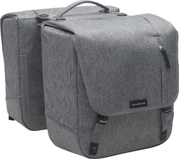 New Looxs Nova Double Dubbele Fietstas Racktime - Afneembaar - 32 liter - Grijs
