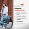 New Looxs Nyborg Double - Dubbele Fietstas - Geschikt voor Electrische Fietsen - Waterdicht Polyester - 34 Liter - Zwart & Grijs
