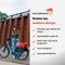 New Looxs Nyborg Double - Dubbele Fietstas - Geschikt voor Electrische Fietsen - Waterdicht Polyester - 34 Liter - Zwart & Rood