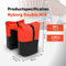 New Looxs Nyborg Double - Dubbele Fietstas - Geschikt voor Electrische Fietsen - Ingebouwde MIK Adapter - 34 Liter - Zwart & Rood