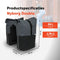 New Looxs Nyborg Double - Dubbele Fietstas - Geschikt voor Electrische Fietsen - Waterdicht Polyester - 34 Liter - Zwart & Donker Grijs