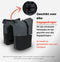 New Looxs Nyborg Double - Dubbele Fietstas - Geschikt voor Electrische Fietsen - Waterdicht Polyester - 34 Liter - Zwart & Donker Grijs