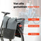 New Looxs Nyborg Double - Dubbele Fietstas - Geschikt voor Electrische Fietsen - Waterdicht Polyester - 34 Liter - Zwart & Donker Grijs