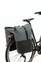 New Looxs Nyborg Double - Dubbele Fietstas - Geschikt voor Electrische Fietsen - Waterdicht Polyester - 34 Liter - Zwart & Donker Grijs