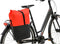 New Looxs Nyborg Single - Fietstas Enkel - Afneembare Schoudertas - 13 inch Laptopvak - Waterdicht Polyester - 17 liter - Zwart & Rood